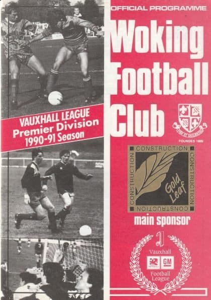 Woking v Kidderminster Harriers 17-Nov-1990