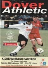 Dover Athletic v Kidderminster Harriers  20-Sep-1997