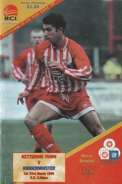 Kettering Town v Kidderminster Harriers 23-Mar-1996
