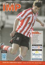 Lincoln City v Kidderminster Harriers 25-Mar-2003
