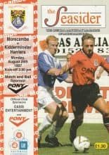 Morecambe v Kidderminster Harriers  25-Aug-1997