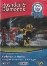 Rushden & Diamonds v Kidderminster Harriers   26-Nov-2002