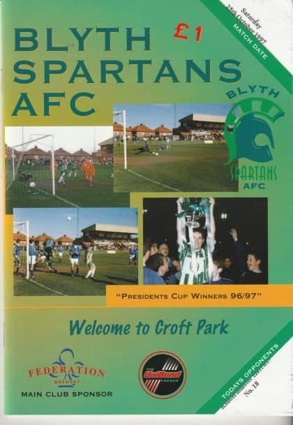 Blyth Spartans v Kidderminster Harriers  25-Oct-1997