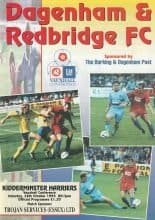 Dagenham & Redbridge v Kidderminster Harriers  28-Oct-1995