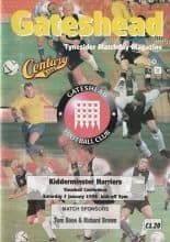 Gateshead v Kidderminster Harriers 24-Jan-1996