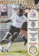 Hednesford Town v Kidderminster Harriers  04-Oct-1997