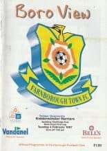 Farnborough Town v Kidderminster Harriers  04-Feb-1997