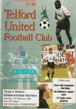 Telford United v Kidderminster Harriers 07-Feb-1998