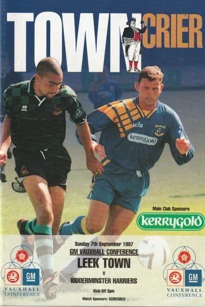 Leek Town v Kidderminster Harriers 07-Sep-1997