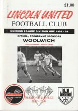 Lincoln United v Kidderminster Harriers   08-Dec-1998