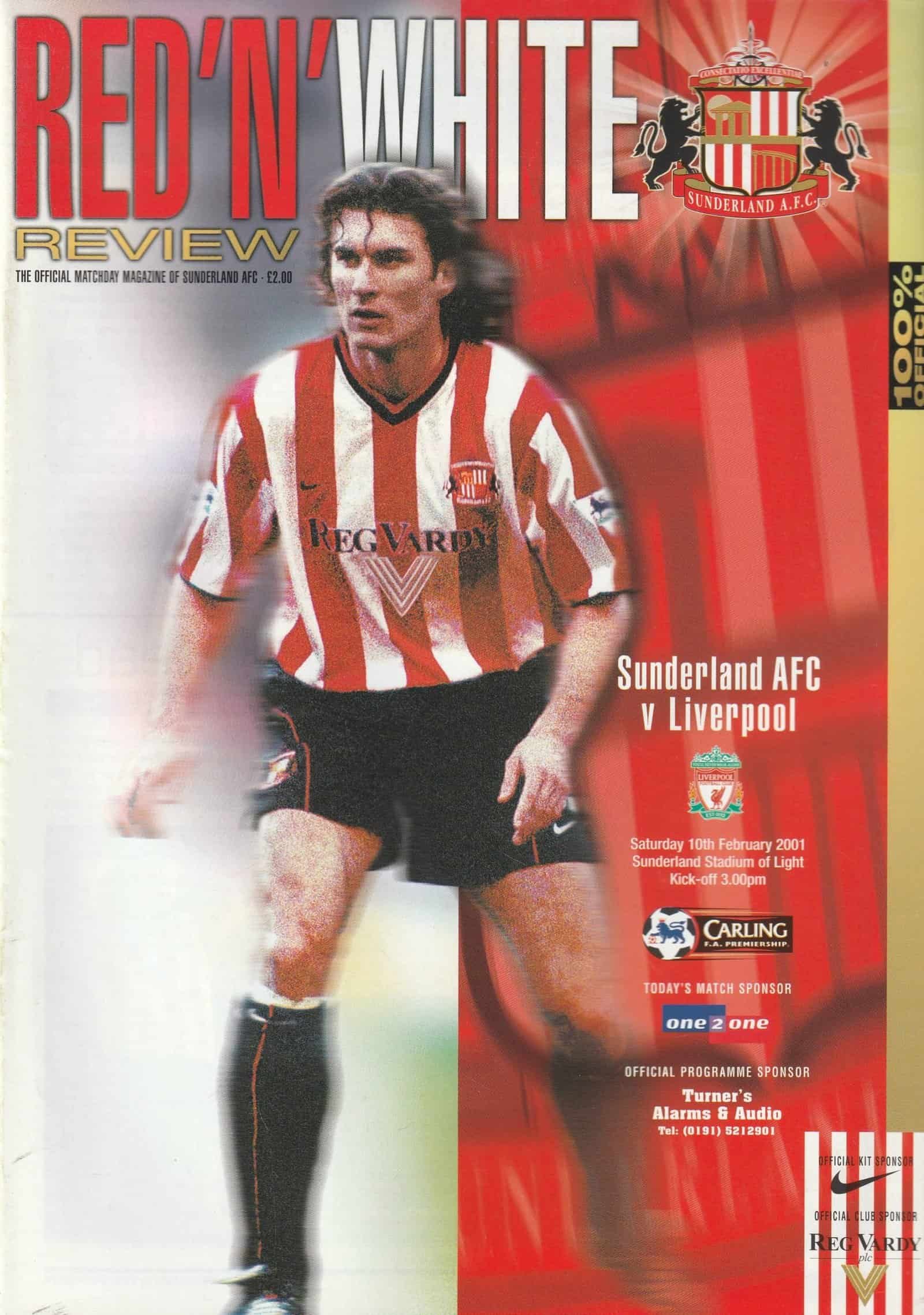 Sunderland v Liverpool  10-Feb-2001