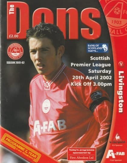 Aberdeen v Livingston  20-Apr-2002