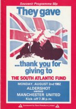 Aldershot v Manchester United  02-Aug-1982