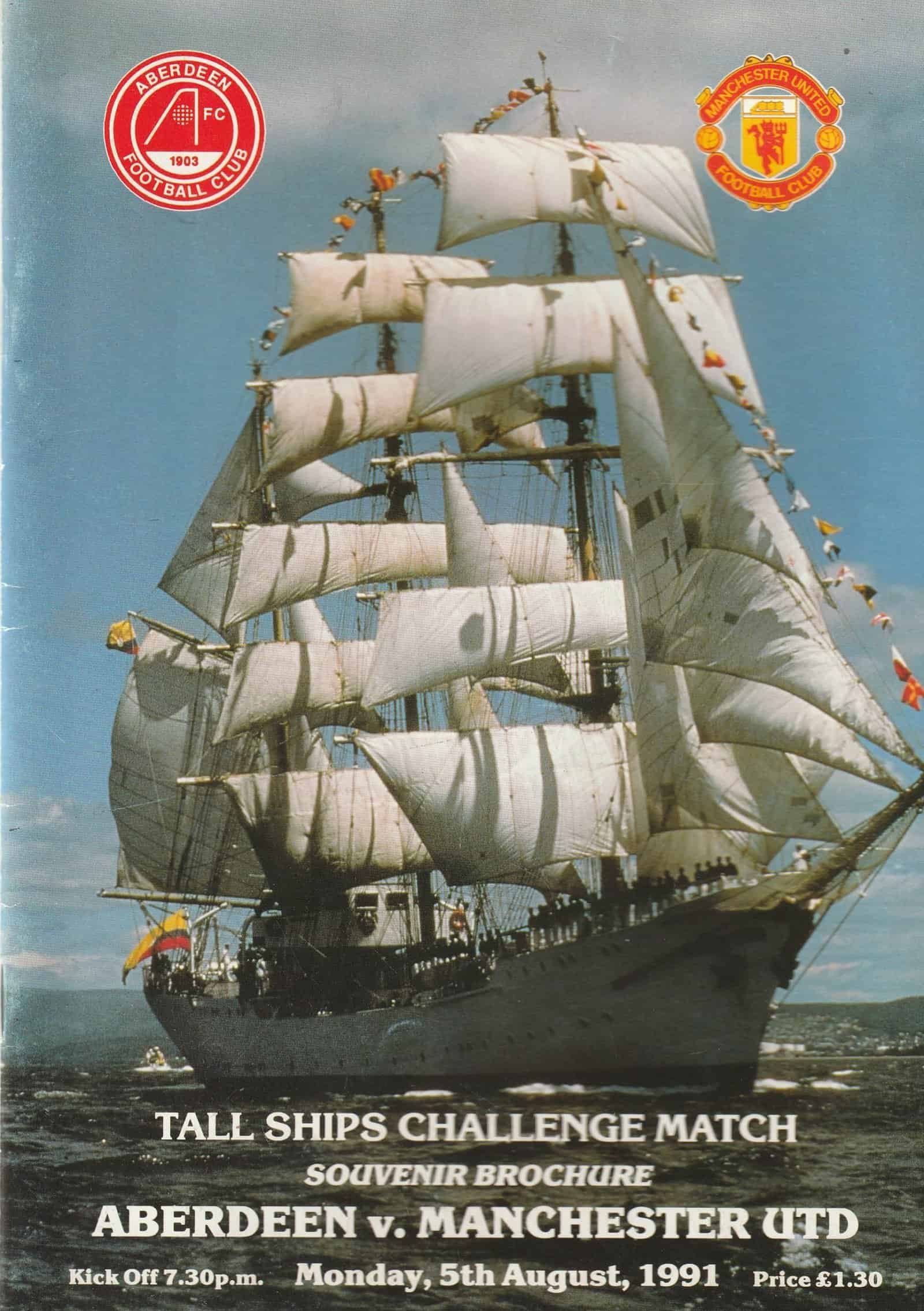 Aberdeen v Manchester United  05-Aug-1991