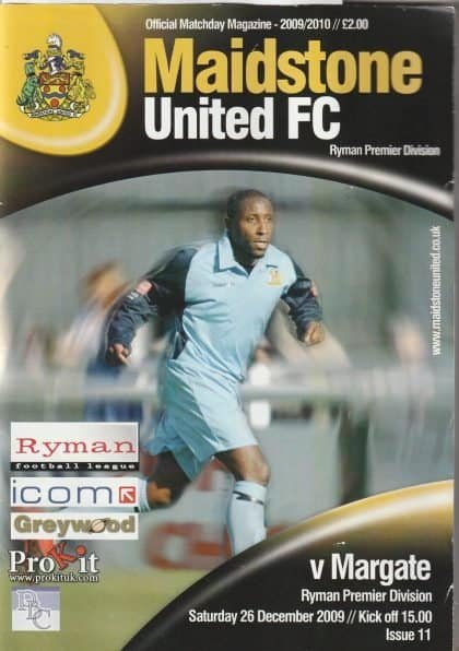 Maidstone United v Margate  26-Dec-2009