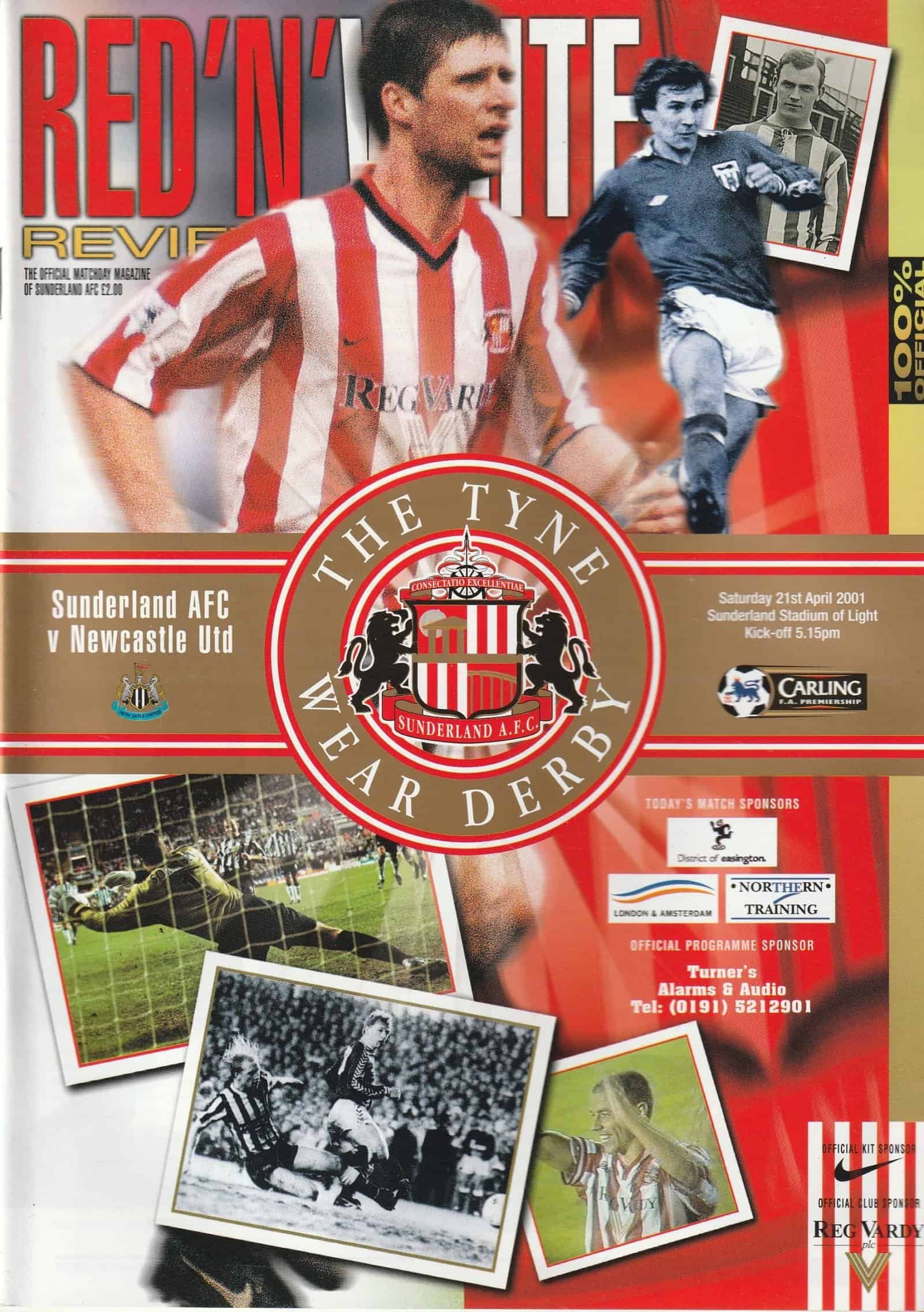 Sunderland v Newcastle United 21-Apr-2001