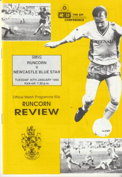 Runcorn v Newcastle Blue Star 16-Jan-1990