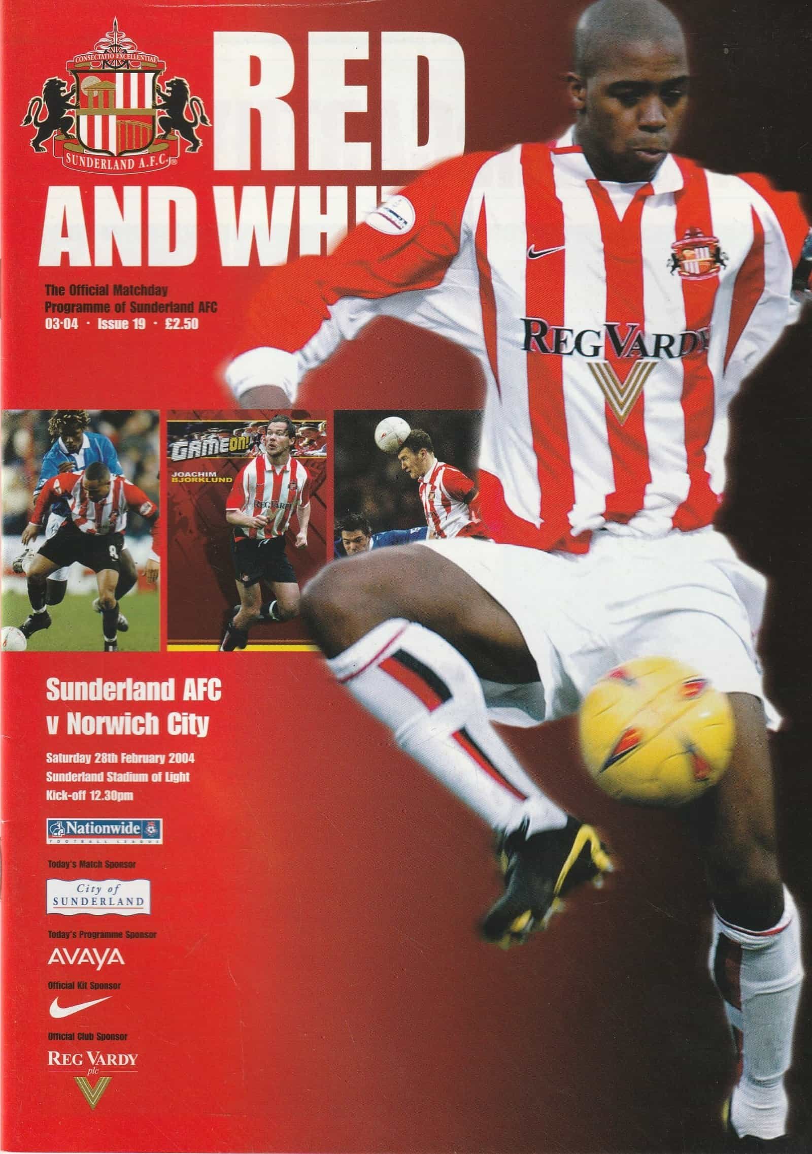 Sunderland v Norwich City 28-Feb-2004