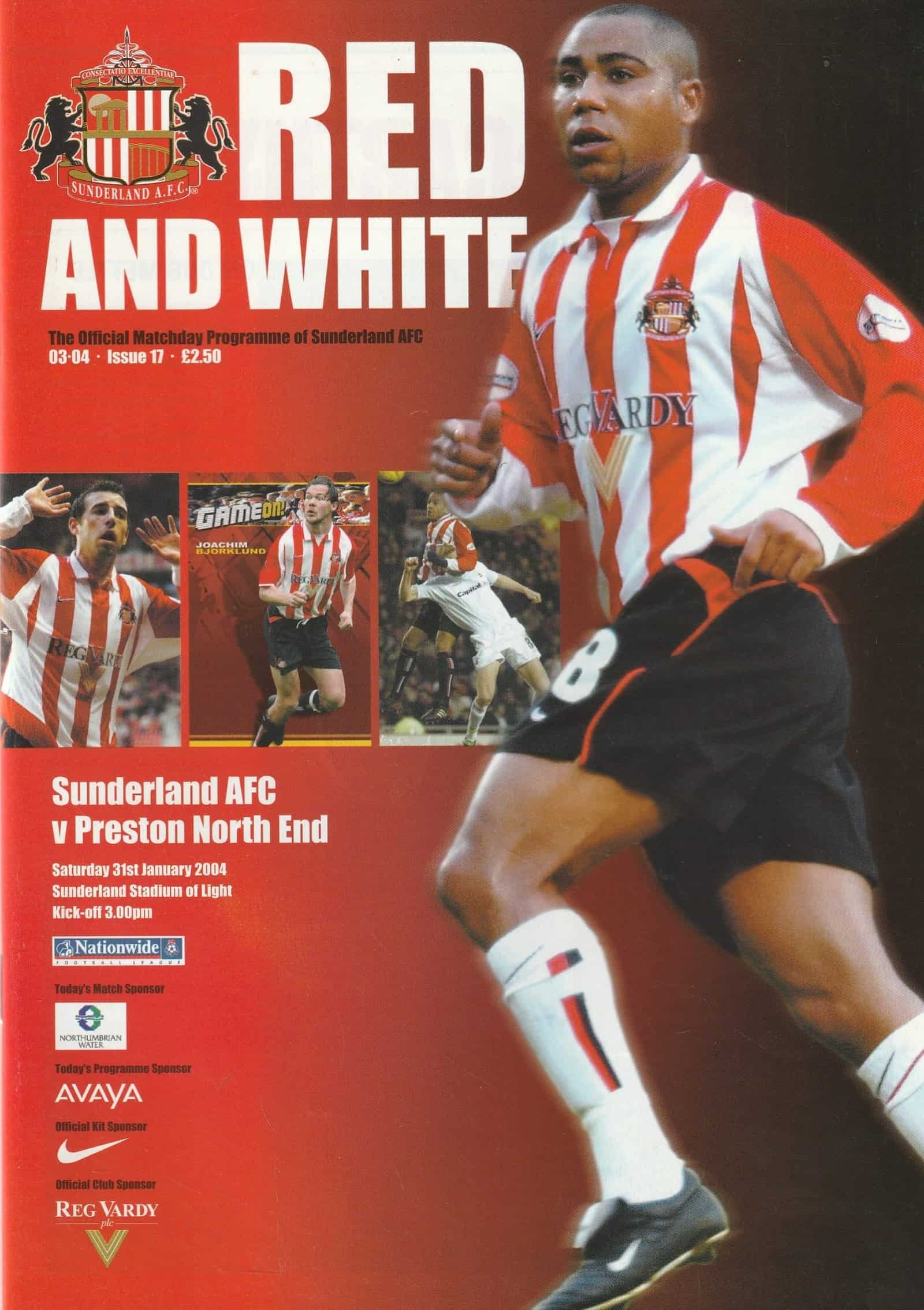 Sunderland v Preston North End 10-Jan-2004