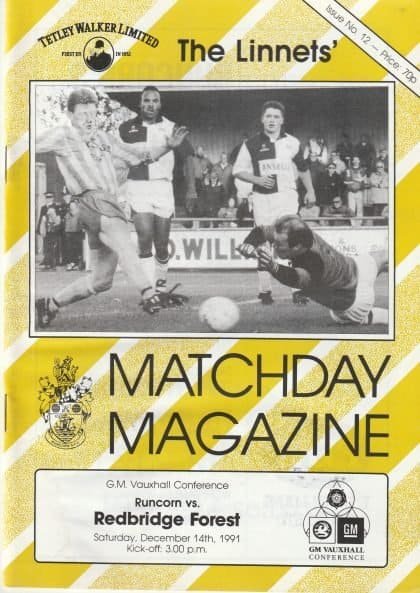 Runcorn v Redbridge Forest 14-Dec-1991