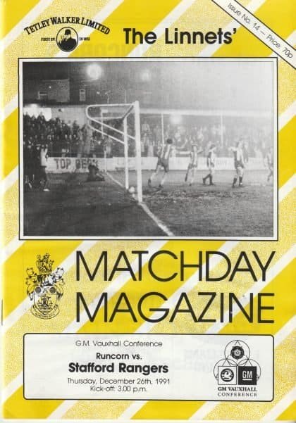Runcorn v Stafford Rangers 26-Dec-1991