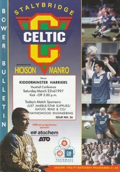 Stalybridge Celtic v Kidderminster Harriers  22-Mar-1997