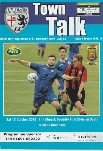 Oswestry Town v Stone Dominoes 13-Oct-2018
