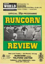 Runcorn v Telford United 28-Feb-1984