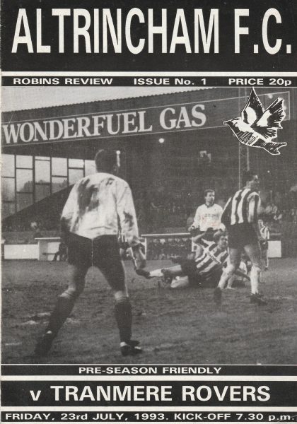 Altrincham v Tranmere Rovers 23-Jul-1993