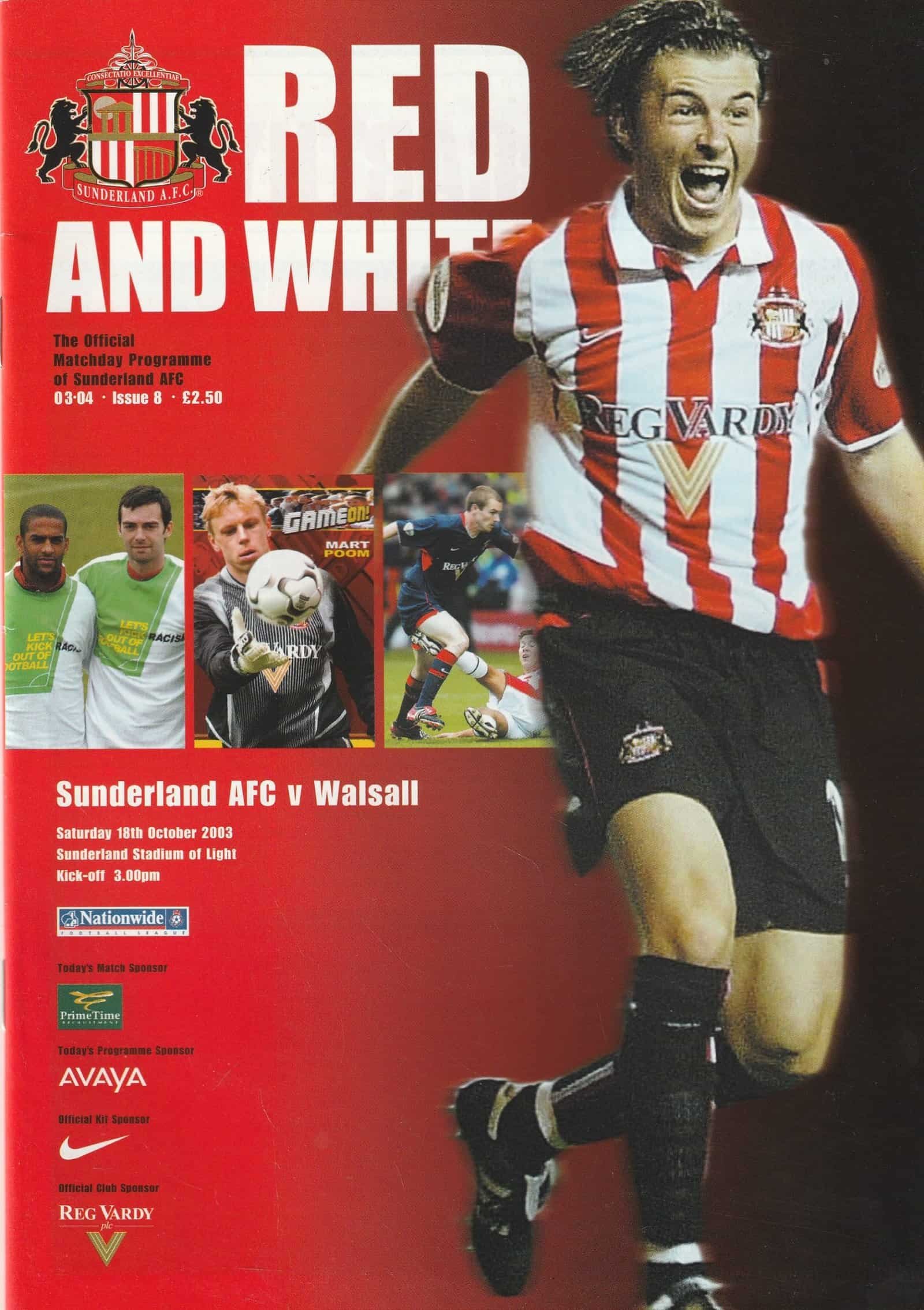 Sunderland v Walsall 18-Oct-2003