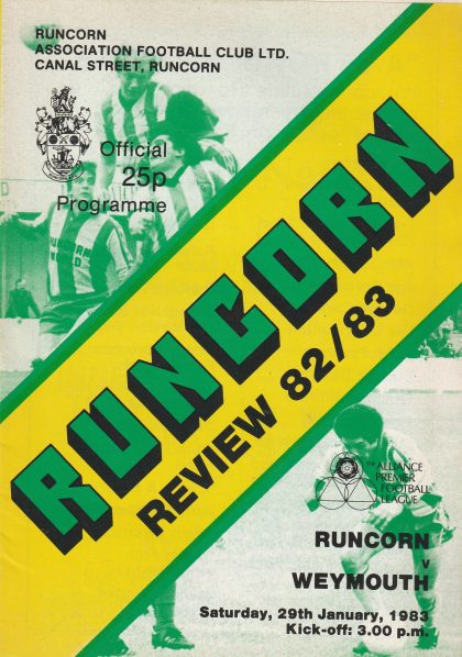 Runcorn v Weymouth 29-Jan-1983