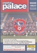Crystal Palace Youth v Wycombe Wanderers Youth 02-Apr-1997