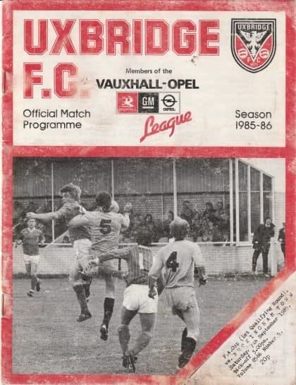 Uxbridge v Buckingham Town 07-Sep-1985