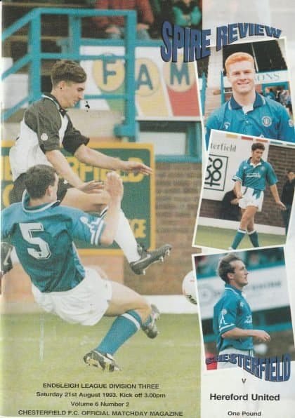 Chesterfield v Hereford United 21-Aug-1993