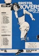 Bristol Rovers v Huddersfield Town 08-Mar-1974