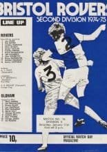 Bristol Rovers v Oldham Athletic 11-Jan-1975