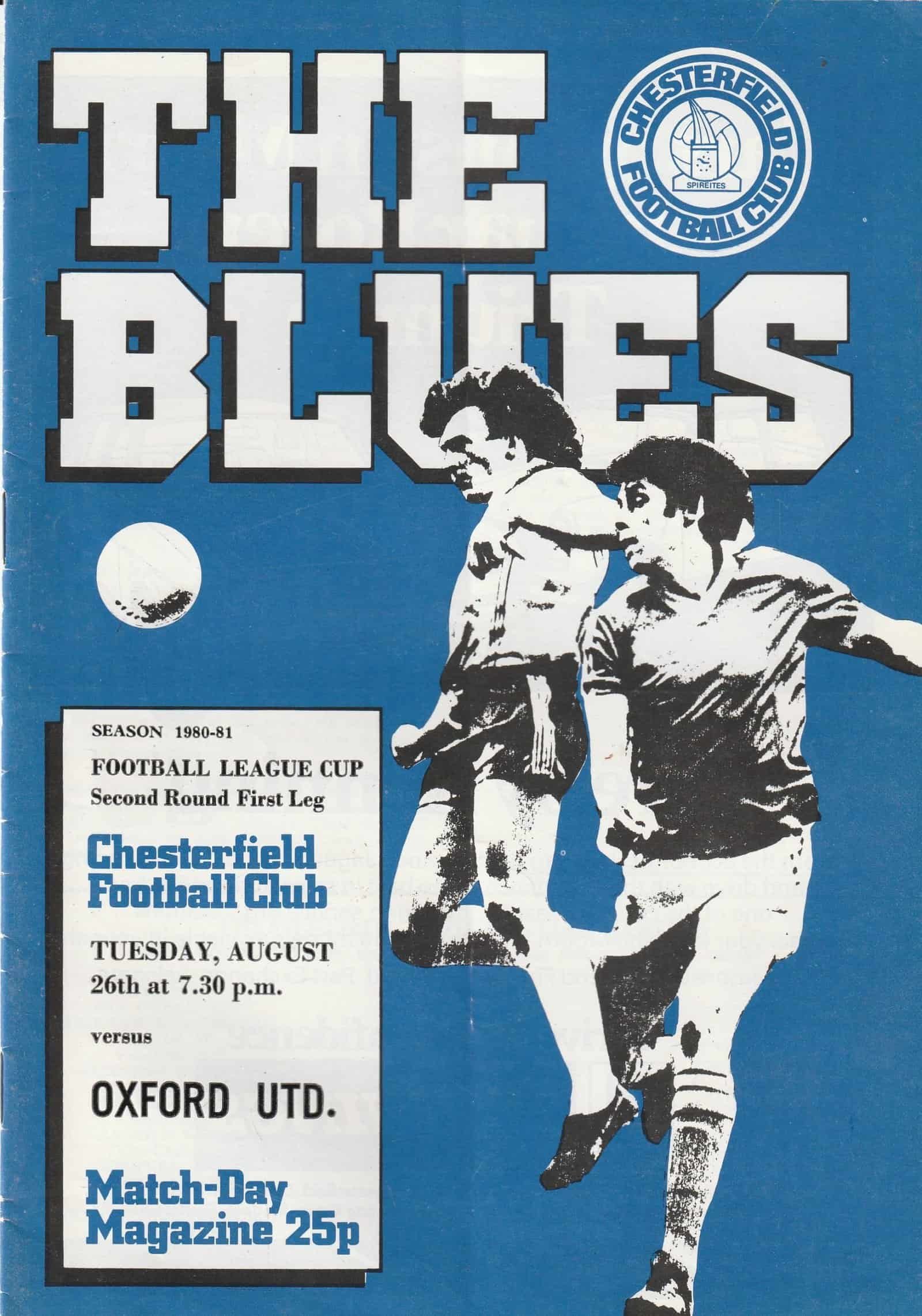 Chesterfield v Oxford United 26-Aug-1980