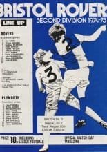 Bristol Rovers v Plymouth Argyle 20-Aug-1974