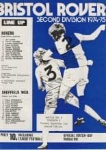 Bristol Rovers v Sheffield Wednesday 17-Sep-1974