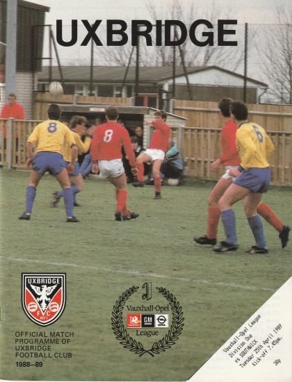 Uxbridge v Southwick 25-Apr-1989