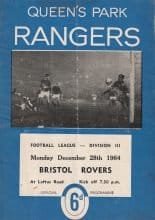 Queens Park Rangers v Bristol Rovers 28-Dec-1964