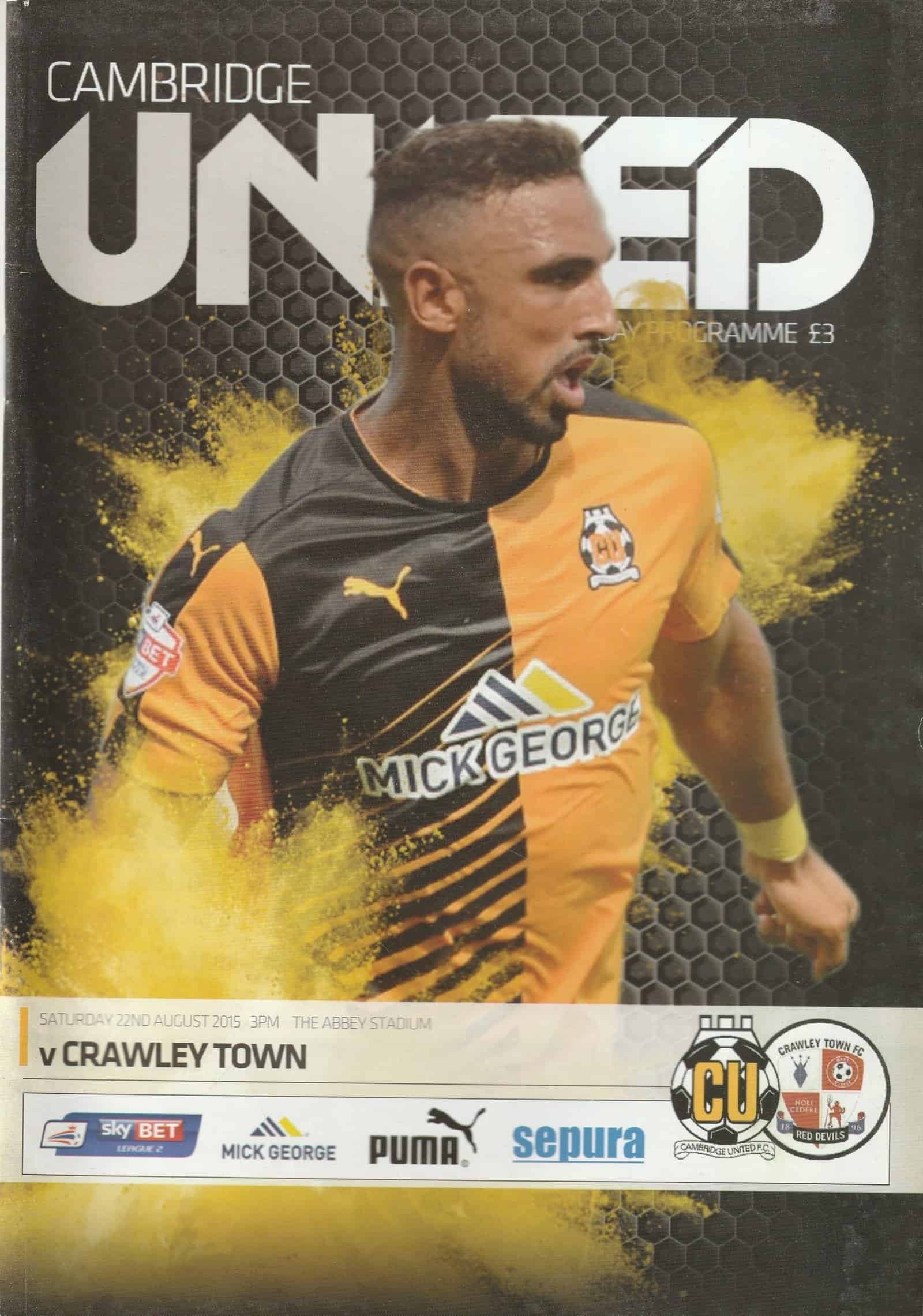 Cambridge United v Crawley Town 22-Aug-2015