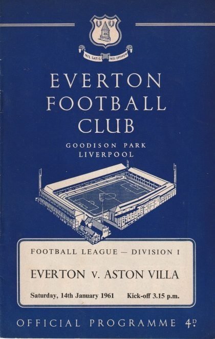 Everton v Aston Villa 14-Jan-1961