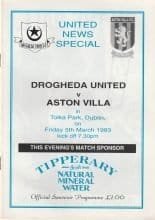 Drogheda v Aston Villa 05-Mar-1993