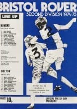 Bristol Rovers v Bolton Wanderers 30-Nov-1974
