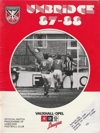 Uxbridge v Bracknell Town 05-Sep-1987