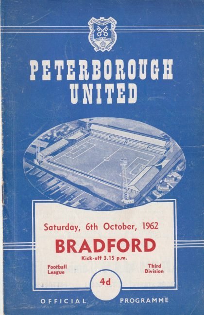 Peterborough United v Bradford Park Avenue 06-Oct-1962