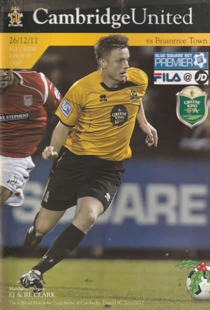 Cambridge United v Braintree Town  26-Dec-2011