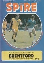 Chesterfield v Brentford 19-Feb-1983