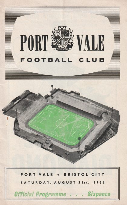 Port Vale v Bristol City  31-Aug-1963